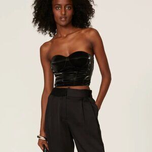 Size 8 - RtA - Black Aubree Crop Top Rent the Runway RTR $275 msrp